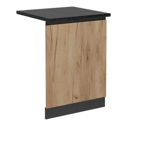 Opvaskemaskinens frontpanel R-Line Gold power oak 60 cm , BP Antracit Vicco