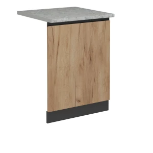Opvaskemaskinens frontpanel R-Line Gold power oak 60 cm med bordplade Vicco