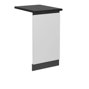 Façade de lave-vaisselle R-Line Blanc 45cm  J-Shape, PT Anthracite Vicco