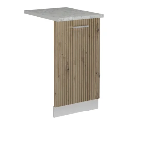 Façade de lave-vaisselle R-Line Chêne Artisan 45cm , PT Marbre Vicco