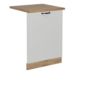 Façade de lave-vaisselle R-Line Blanc campagne 60cm , PT Chêne Vicco