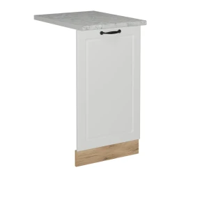 Geschirrspülblende R-Line Weiß Landhaus 45 cm , AP Marmor Vicco