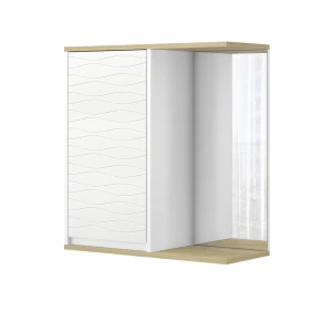Badeværelsesspejlskab Livia Hvid 60 x 63 cm med spejl Vicco