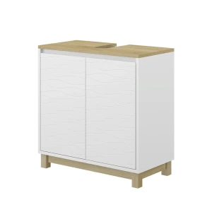 Underskab til håndvask Livia Hvid 60 x 60 cm med 2 døre Vicco
