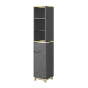 Badeværelsesmøbler Livia Antracit 30 x 151 cm med skuffe Vicco