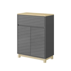 Midi-skabe  Livia Antracit 60 x 80 cm med skuffe Vicco