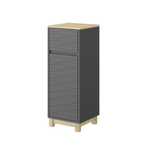 Midi-skab Livia Antracit 30 x 80 cm med skuffe Vicco