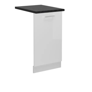 Frontplade R-Line Hvid højglans 45 cm , BP Antracit Vicco