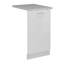 Frontplade R-Line Hvid højglans 45 cm med bordplade Vicco