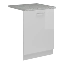 Frontplade R-Line Hvid højglans 60 cm med bordplade Vicco
