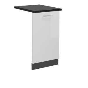 Frontplade R-Line Hvid højglans 45 cm , BP Antracit Vicco