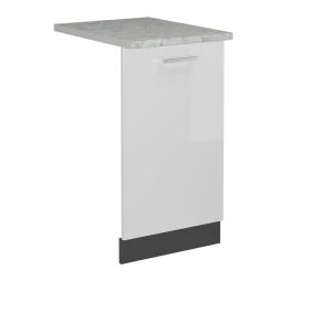 Frontplade R-Line Hvid højglans 45 cm med bordplade Vicco