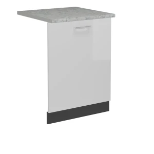 Frontplade R-Line Hvid højglans 60 cm med bordplade Vicco