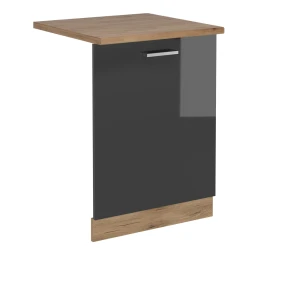Astianpesukoneen etupaneeli R-Line Korkeakiiltoinen antrasiitti 60 cm , AP Oak Vicco
