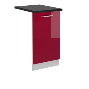 Façade de lave-vaisselle R-Line Rouge brillant 45cm , PT Anthracite Vicco