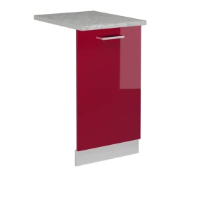 Façade de lave-vaisselle R-Line Rouge brillant 45cm , PT Marbre Vicco