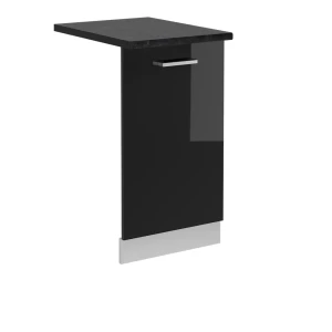 Façade de lave-vaisselle R-Line Noir Haute brillance 45cm , PT Anthracite Vicco