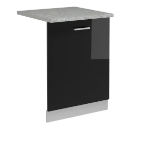 Astianpesukoneen etupaneeli R-Line Musta korkeakiilto 60 cm , AP Marble Vicco