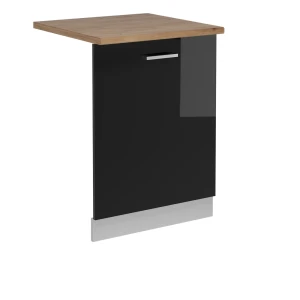Astianpesukoneen etupaneeli R-Line Musta korkeakiilto 60 cm , AP Oak Vicco