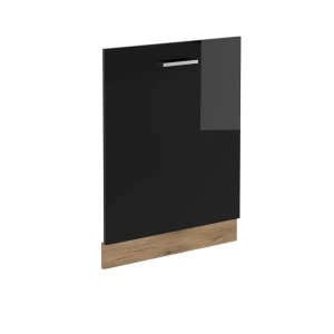 Panel frontal del lavavajillas R-Line Negro brillo intenso 60 cm sin encimera Vicco