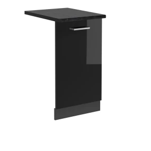 Façade de lave-vaisselle R-Line Noir Haute brillance 45cm , PT Anthracite Vicco