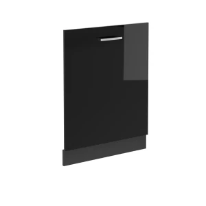 Predný panel umývačky riadu R-Line Čierny vysoký lesk 60 cm bez pracovnej dosky Vicco