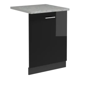Astianpesukoneen etupaneeli R-Line Musta korkeakiilto 60 cm , AP Marble Vicco