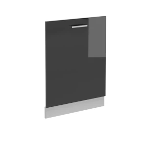 Geschirrspülblende R-Line Anthrazit Hochglanz 60 cm ohne Arbeitsplatte Vicco