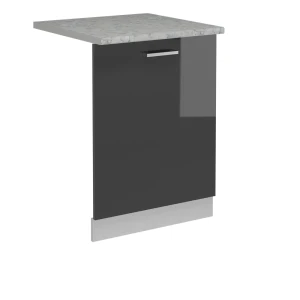 Façade de lave-vaisselle R-Line Anthracite Haute brillance 60cm , PT Marbre Vicco