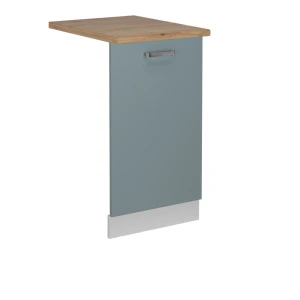 Geschirrspülblende R-Line Blau-Grau 45 cm , AP Eiche Vicco