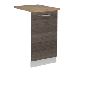 Façade de lave-vaisselle R-Line Gris noble 45cm , PT Chêne Vicco