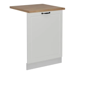 Façade de lave-vaisselle R-Line Blanc campagne 60cm , PT Chêne Vicco