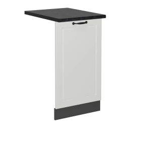 Façade de lave-vaisselle R-Line Blanc campagne 45cm , PT Anthracite Vicco