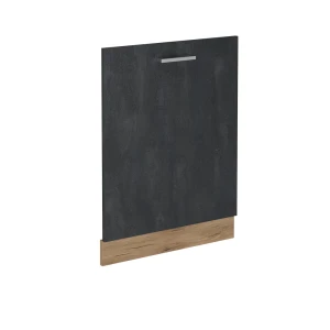Geschirrspülblende R-Line Concreto preto 60 cm sem bancada Vicco