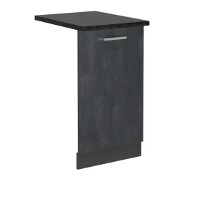 Façade de lave-vaisselle R-Line Béton noir 45cm , PT Anthracite Vicco