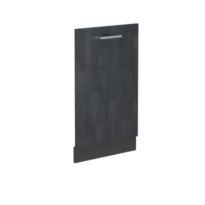 Pannello frontale della lavastoviglie R-Line Calce nera 45 cm senza piano di lavoro Vicco