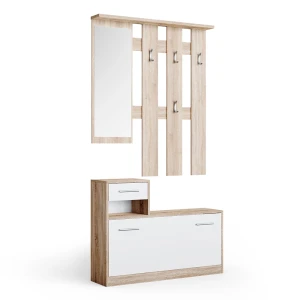 Knagerække Billy Sonoma/Hvid 100 x 111.6 cm Vicco