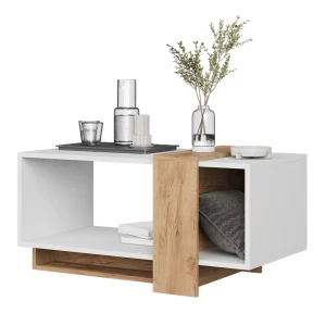 Sofabord Aven Hvid/gylden eg 91.8 x 49 cm Vicco