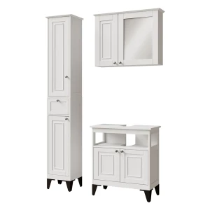 Badkamermeubelset Vanity Wit 3 delen Vicco