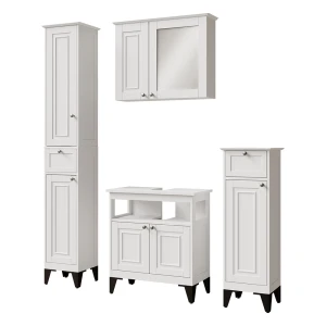 Badkamermeubelset Vanity Wit 4 delen Vicco