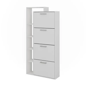 Skotøjsæske Orlando Hvid 80 x 166.1 cm med 4 rum Vicco