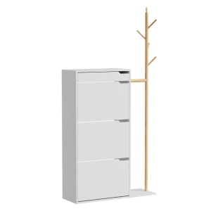 Skoskab Ivo Hvid 90 x 181.5 cm med 3 rum, 1 skuffe Vicco