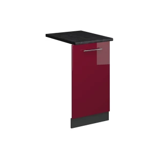 Opvaskemaskinens frontpanel Fame-Line Bordeaux rød højglans 45 cm , BP Antracit Vicco