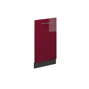 Opvaskemaskinens frontpanel Fame-Line Bordeaux rød højglans 45 cm uden bordplade Vicco