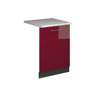 Vaatwasserfrontpaneel Fame-Line Bordeauxrode hoogglans 60 cm , WB Marmer Vicco