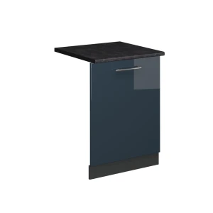 Panel frontal del lavavajillas Fame-Line Azul oscuro alto brillo 60 cm , ET Antracita Vicco