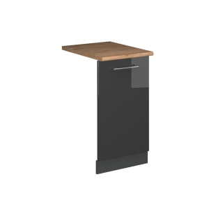 Astianpesukoneen etupaneeli Fame-Line Korkeakiiltoinen antrasiitti 45 cm , AP Oak Vicco