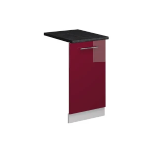 Opvaskemaskinens frontpanel Fame-Line Bordeaux rød højglans 45 cm , BP Antracit Vicco