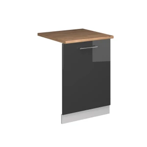 Astianpesukoneen etupaneeli Fame-Line Korkeakiiltoinen antrasiitti 60 cm , AP Oak Vicco