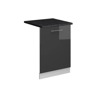 Geschirrspülblende Fame-Line Anthrazit Hochglanz 60 cm , AP Anthrazit Vicco